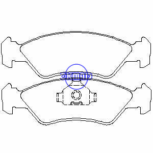 FORD FIESTA Box KA TRUCK EcoSport MAZDA 121 III Pastilha de freio FMSI: 8316-D1196 OEM: 96FB-2K021-AA 6188427 FDB589 FDB1082 GDB953 GDB1221 WVA: 21202 21203 23101, FF589